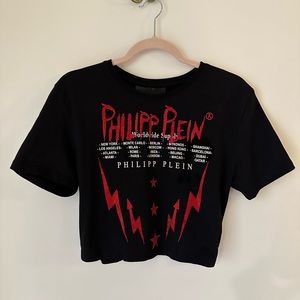 Phillip plein crop top shirt